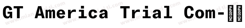 GT America Trial Com字体转换